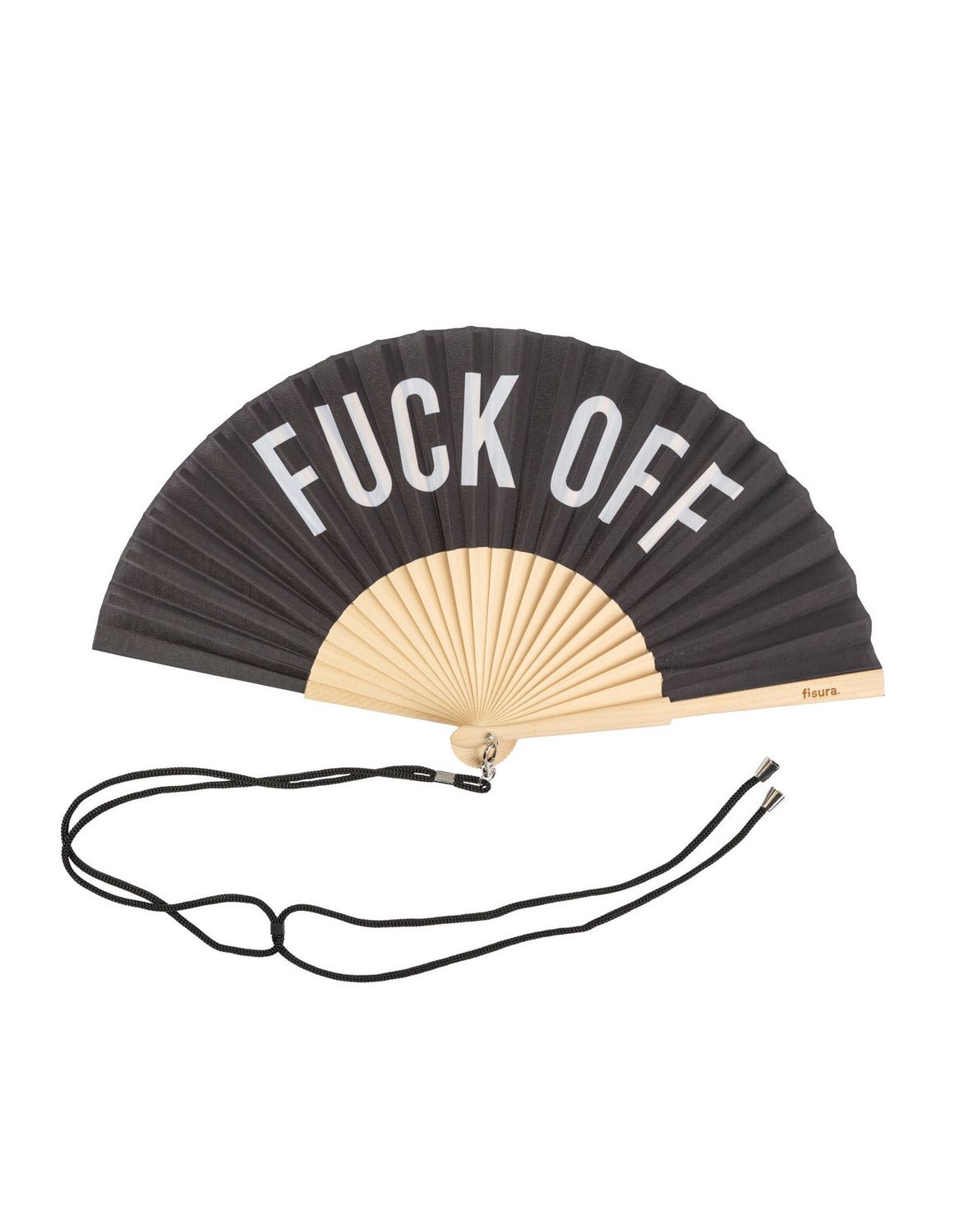Fuck Off Black Hand Fan