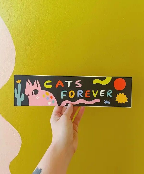 Cats Forever Bumper Sticker