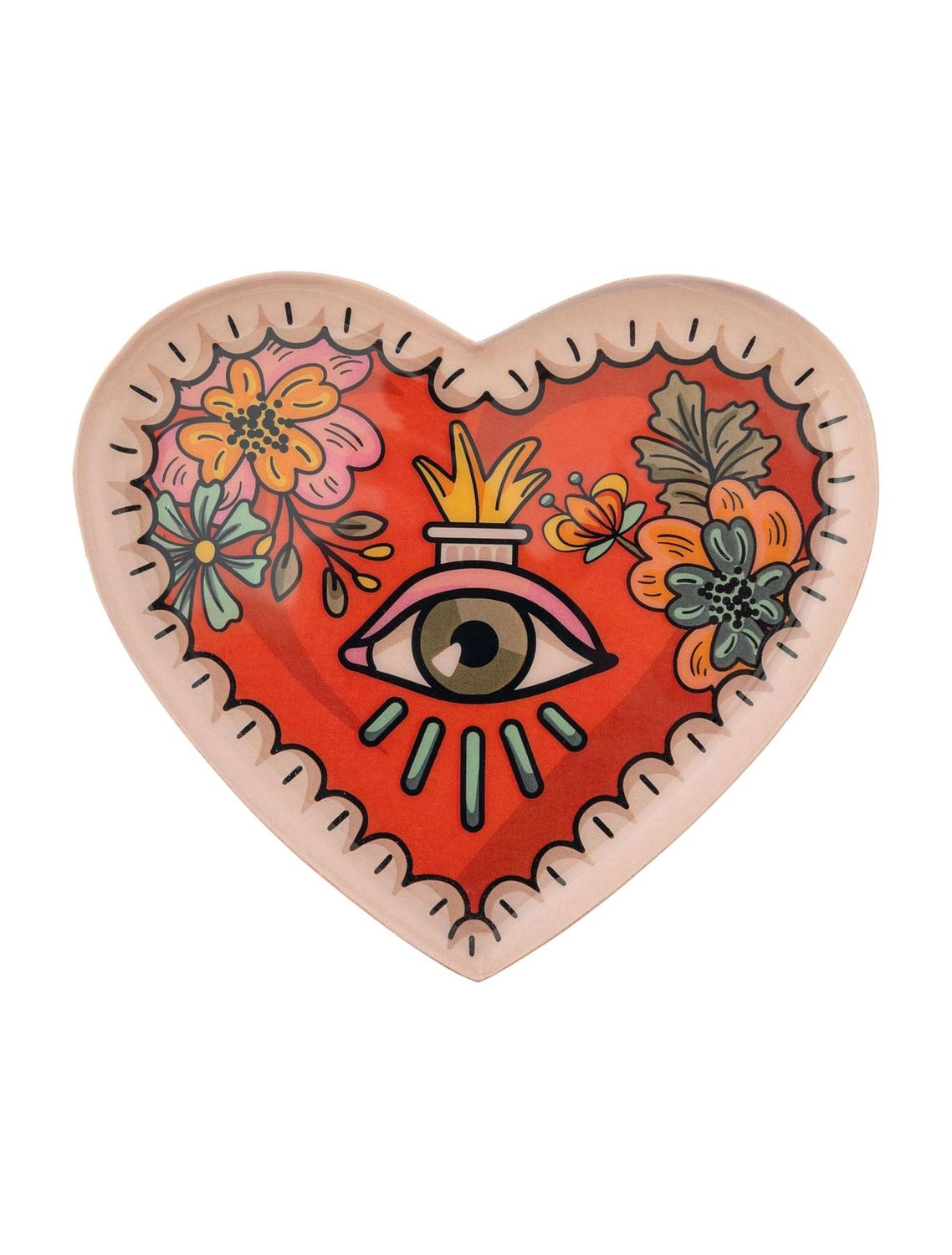 Sacred Heart Small Enamel Trinket Tray