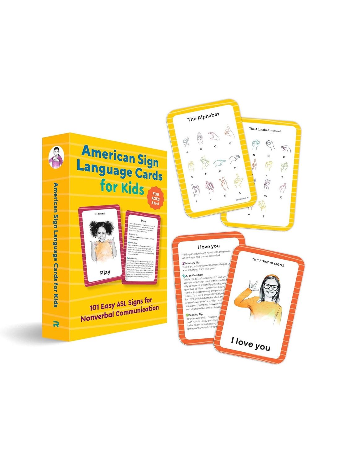 American Sign Language Cards For Kids