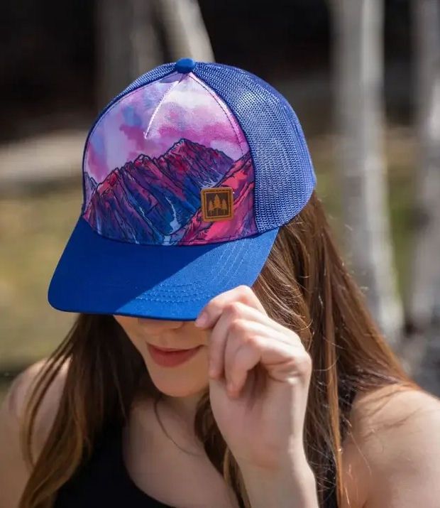 Alpine Glow Illustrated Trucker Hat