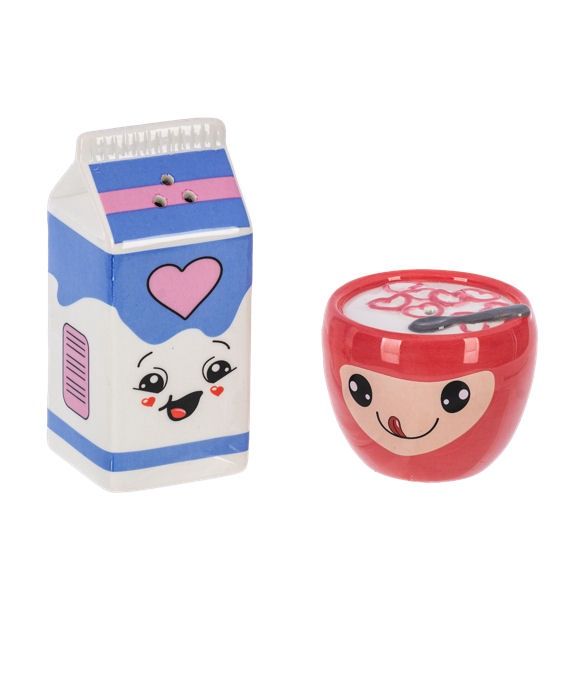 Cereal And Milk Salt Pepper Shaker Set