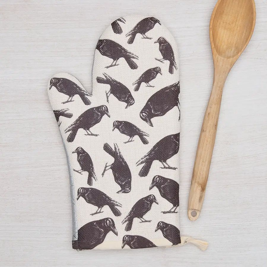 Crow Oven Mitt