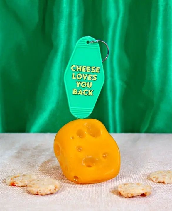 Cheese Loves You Back Keychain