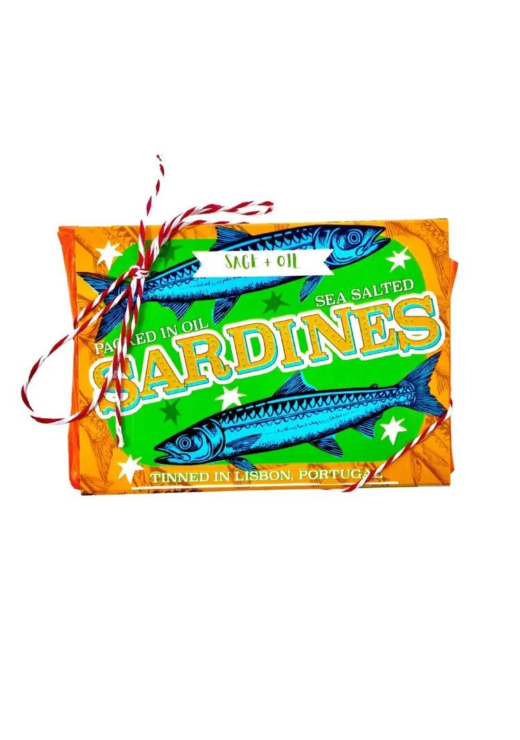 Sage And Oil Sardine Tin Soap Bar