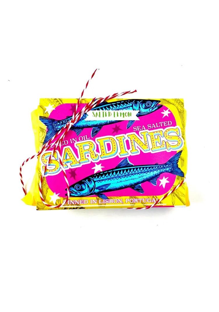 Salted Lemon Sardine Tin Soap Bar