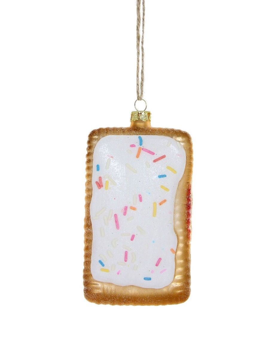 Pop Tart Glass Ornament
