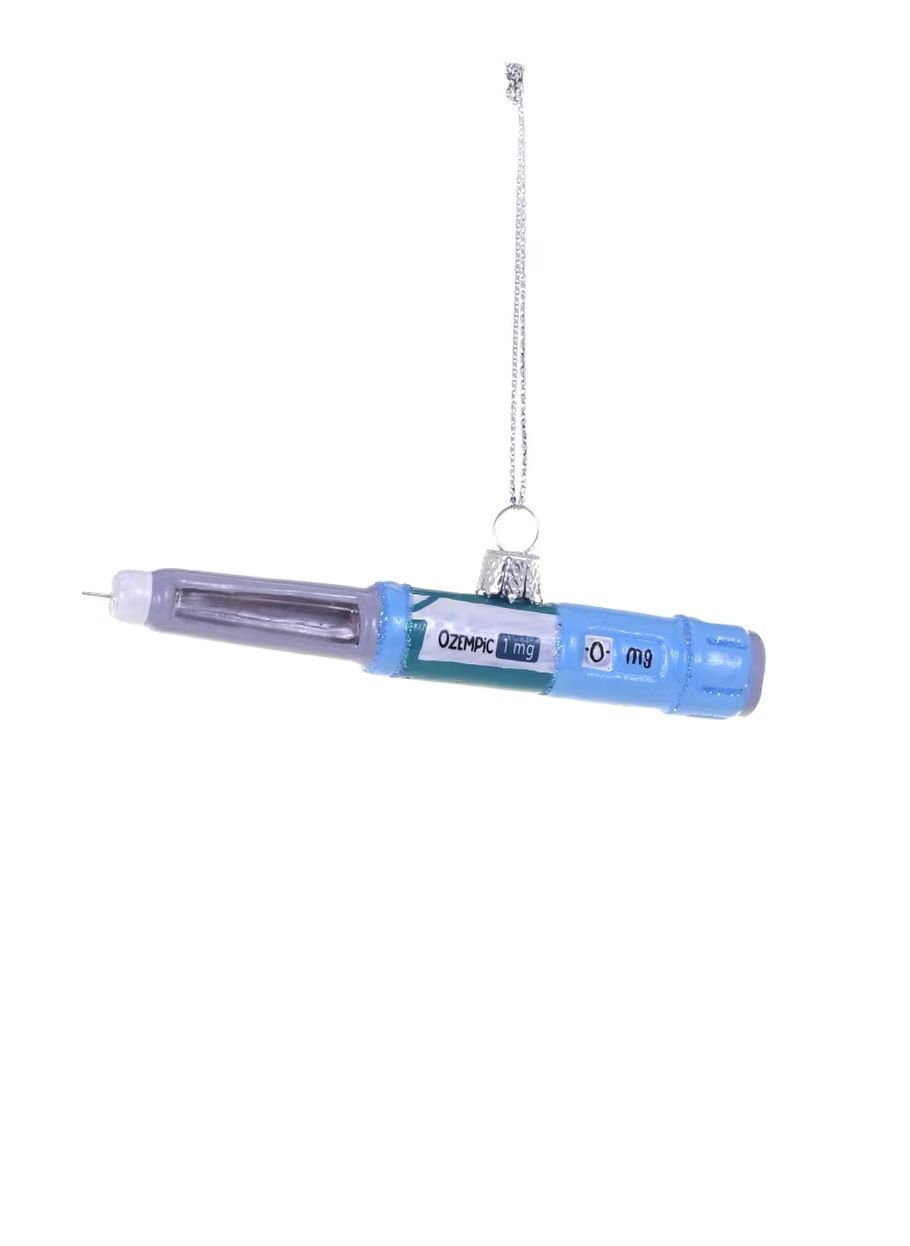 Weight Loss Injection Pen Glass Ornament