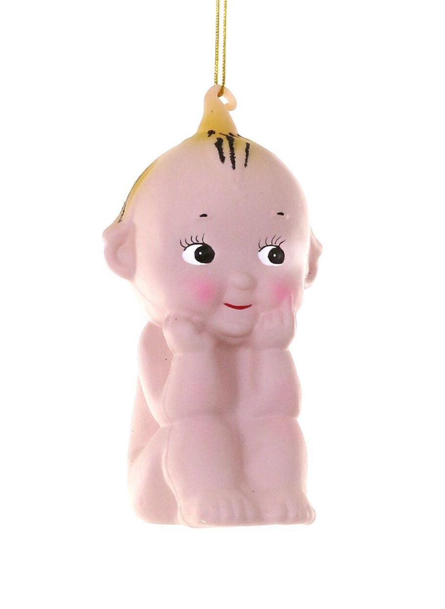 Cupid Glass Ornament