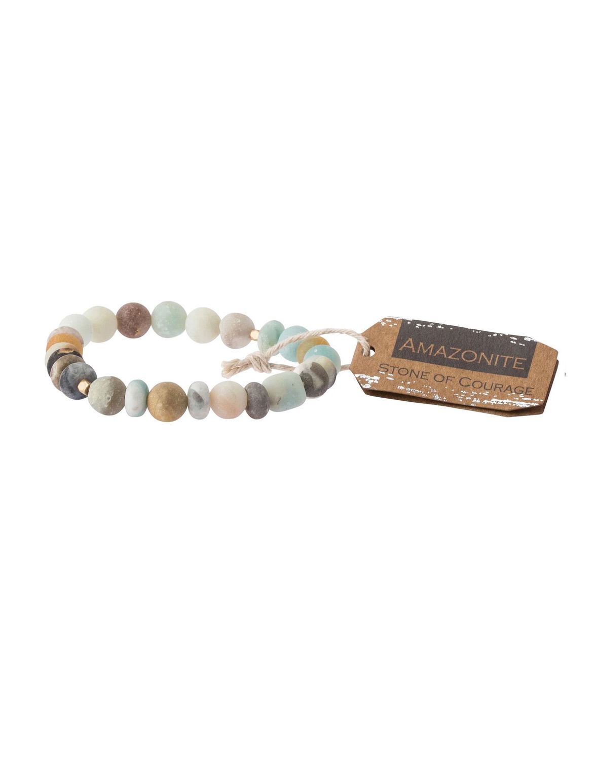 Amazonite Stone Of Courage Stack Bracelet