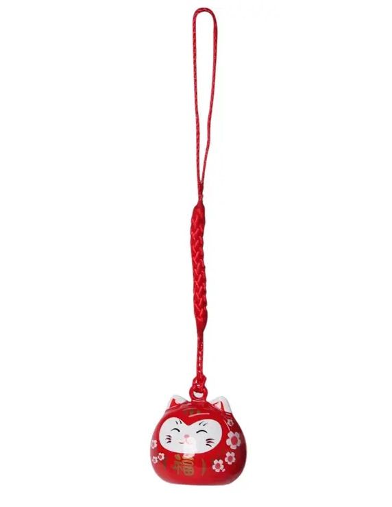 Red Lucky Cat Charm