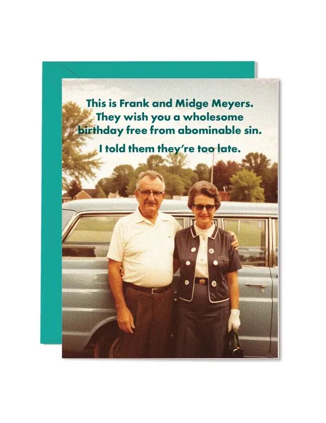 Frank And Midge Birthday Card