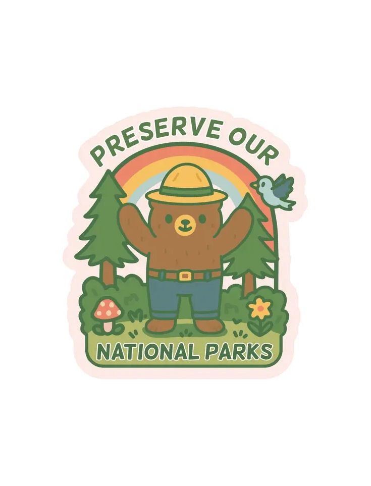Preserve Our National Parks Climate Change Sticker