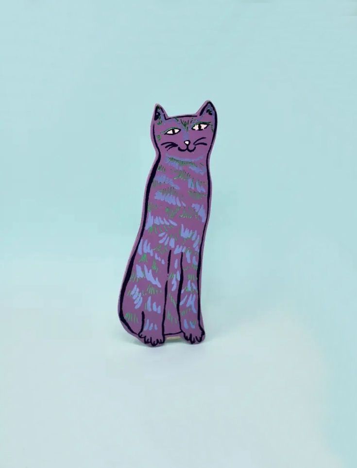 Lilac Cat Tails Bookmark