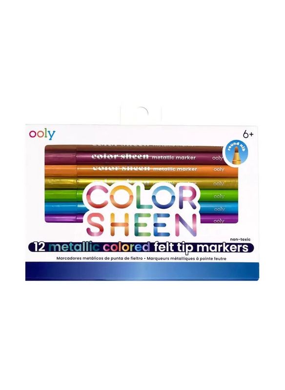 Color Sheen Metallic Colored Felt Tip Markers