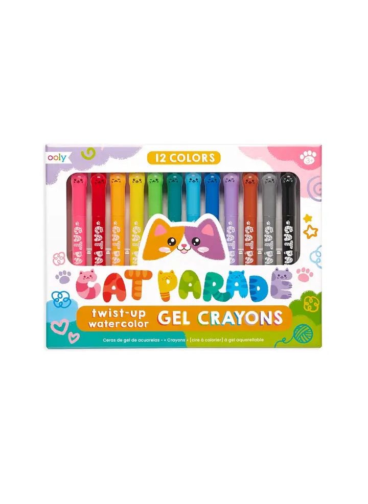 Cat Parade Twist Up Watercolor Gel Crayons