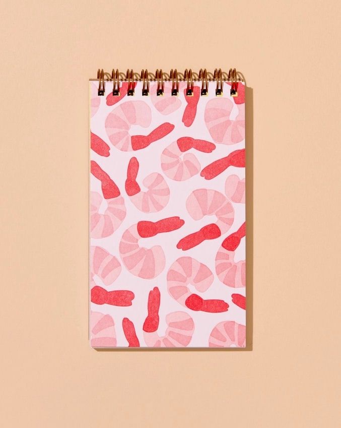 Shrimp Cocktail Spiral Pocket Notebook