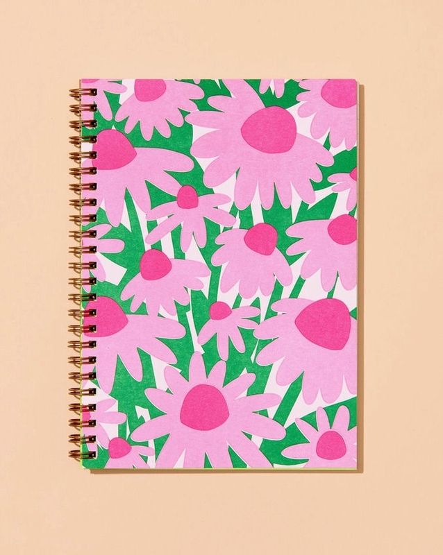 Coneflower Wildflower Spiral Notebook