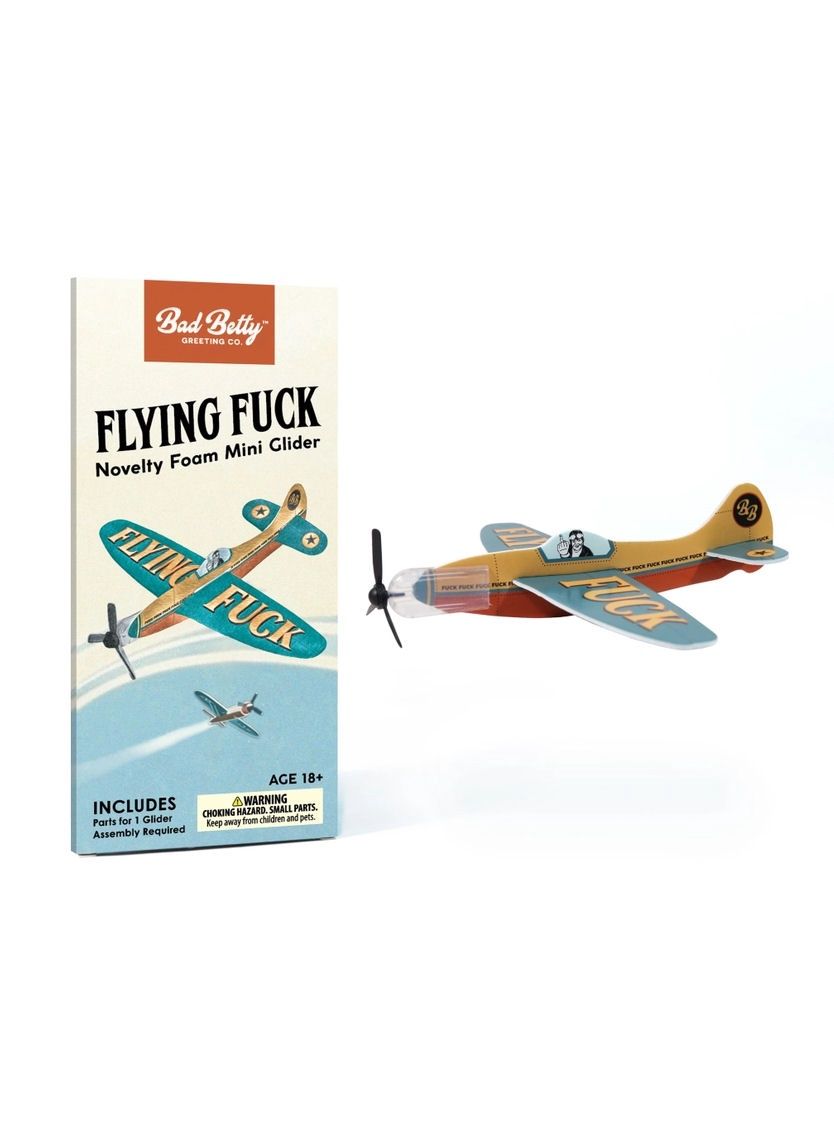 Flying Fuck Novelty Foam Mini Glider