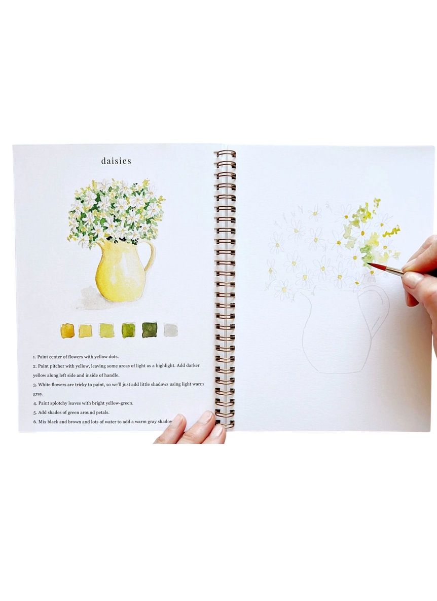 Flowers Watercolor Workbook