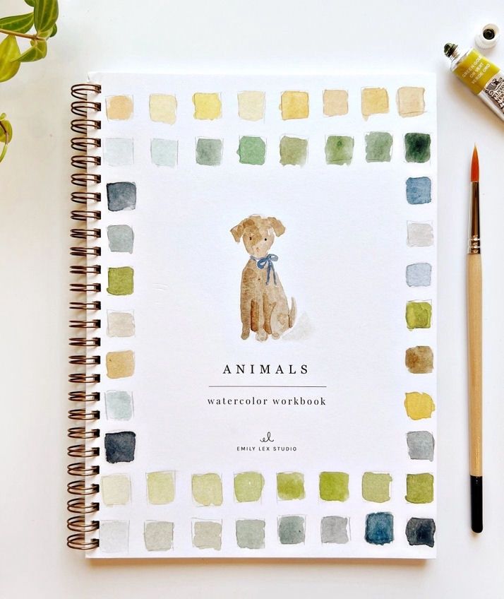 Animals Watercolor Workbook