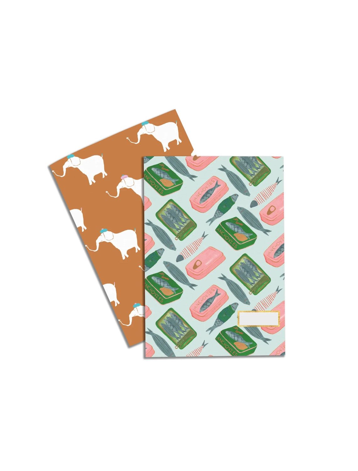 Anchovies And Elephants Notebook Set
