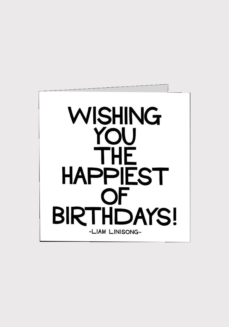 Wishing You The Happiest Of Birthdays Card
