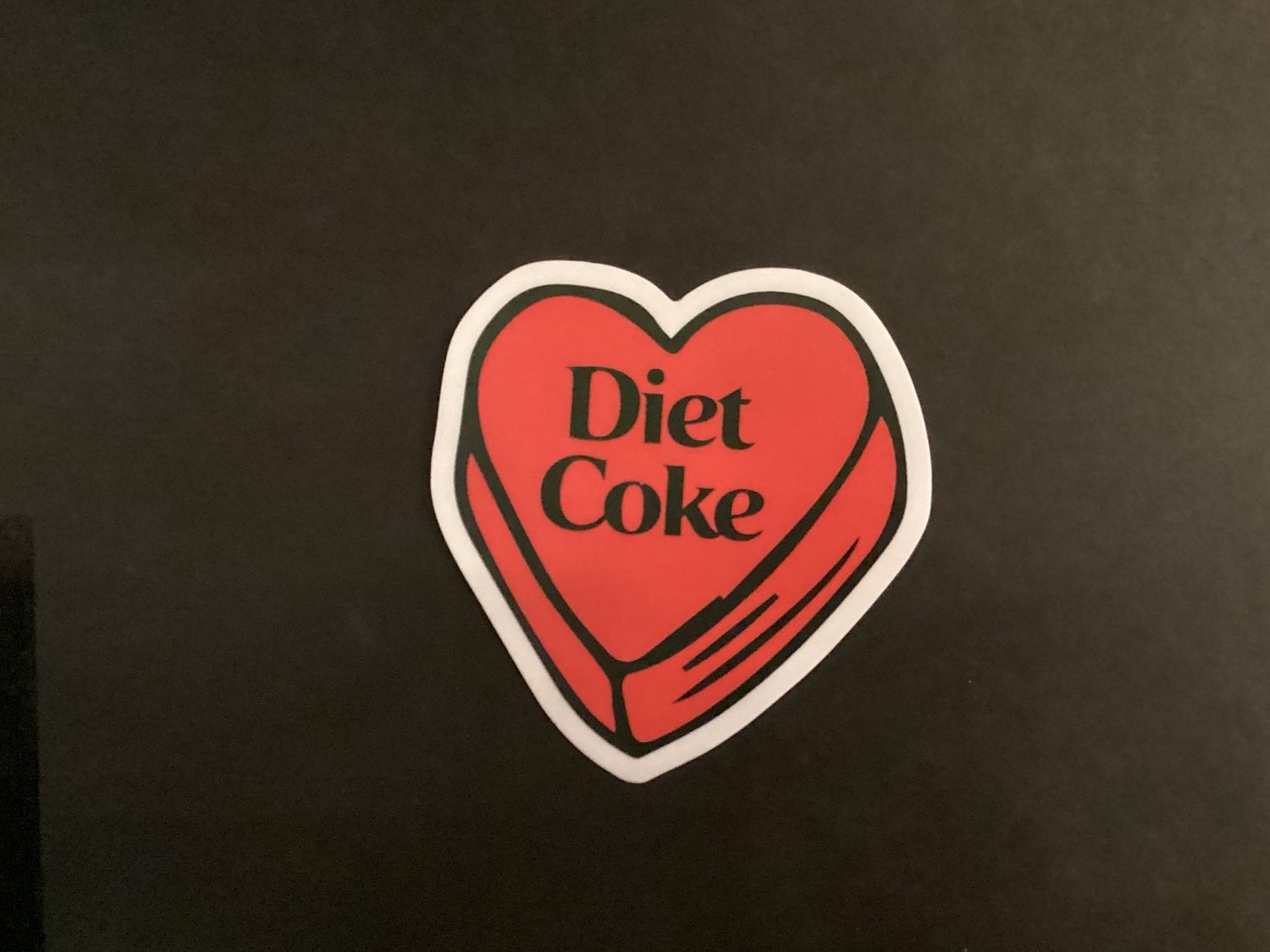 Diet Coke Heart Sticker