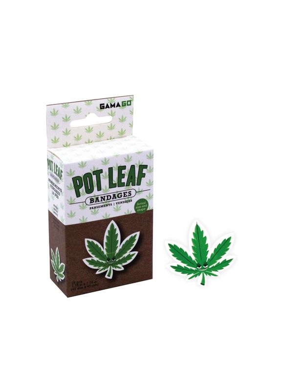 Pot Leaf Adhesive Bandages