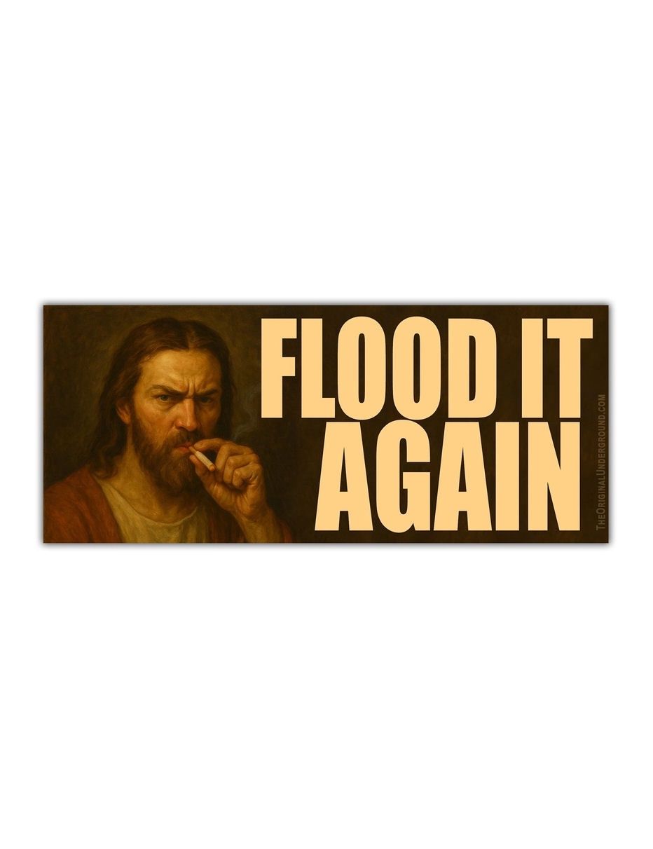 Flood It Again Sticker