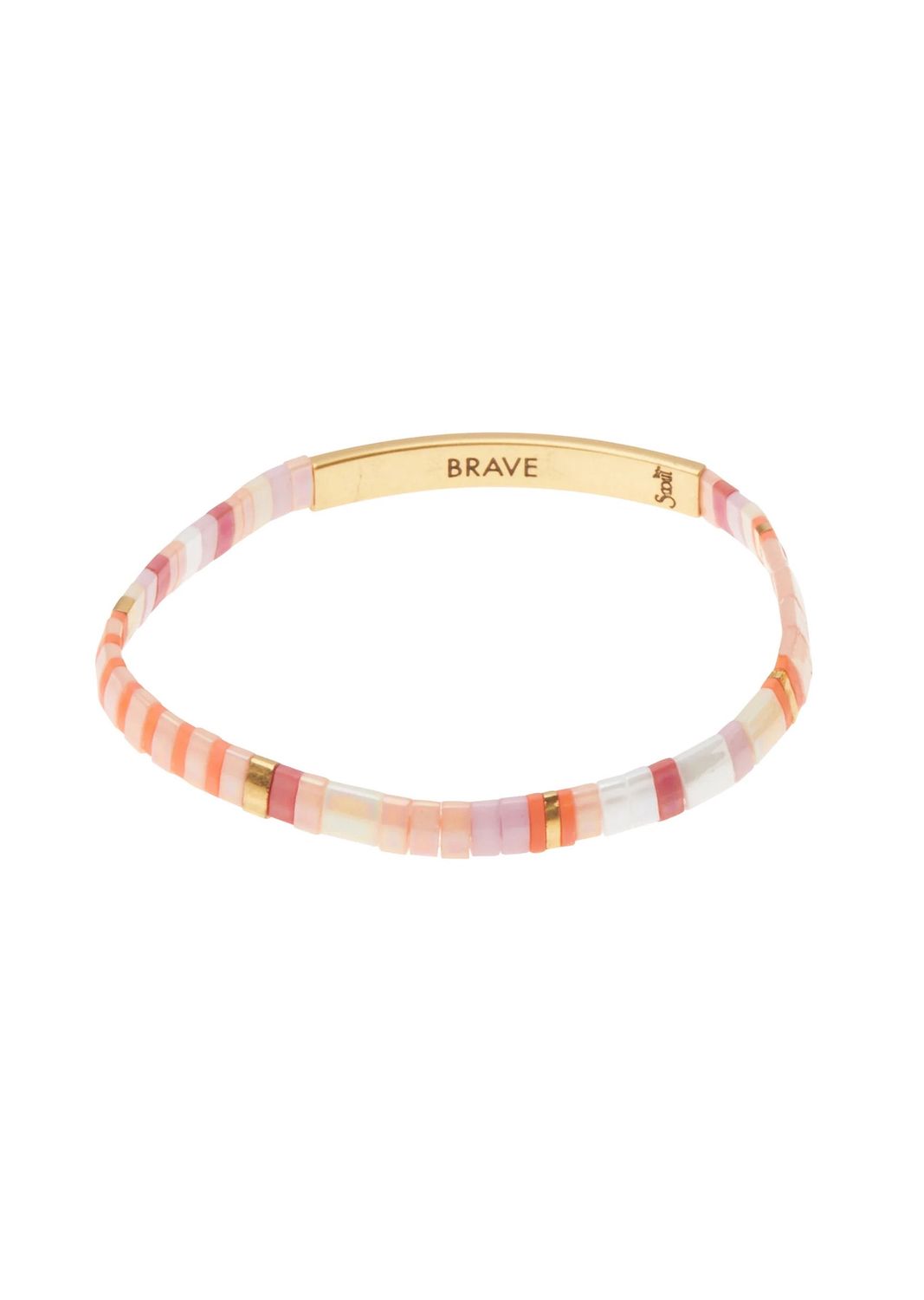 Brave Good Karma Pink Gold Miyuki Bracelet