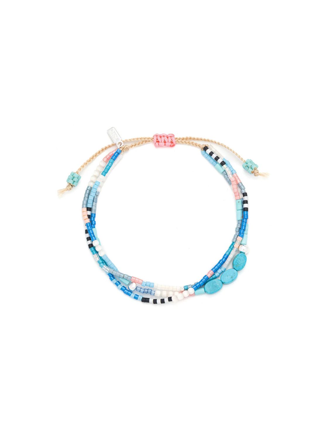 Taking Flight Turquoise Silver Mixed Media Bracelet