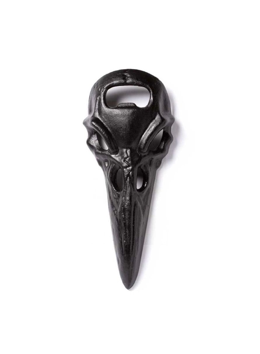 Raven Skull Cast Iron Bottle Opener
