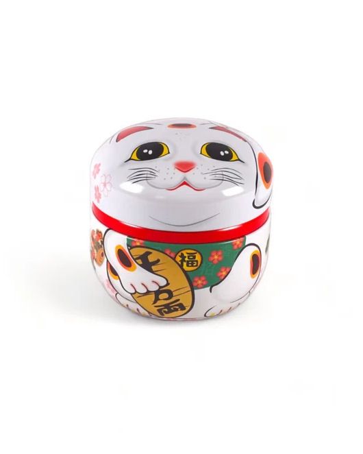 Lucky Cat White Tea Container