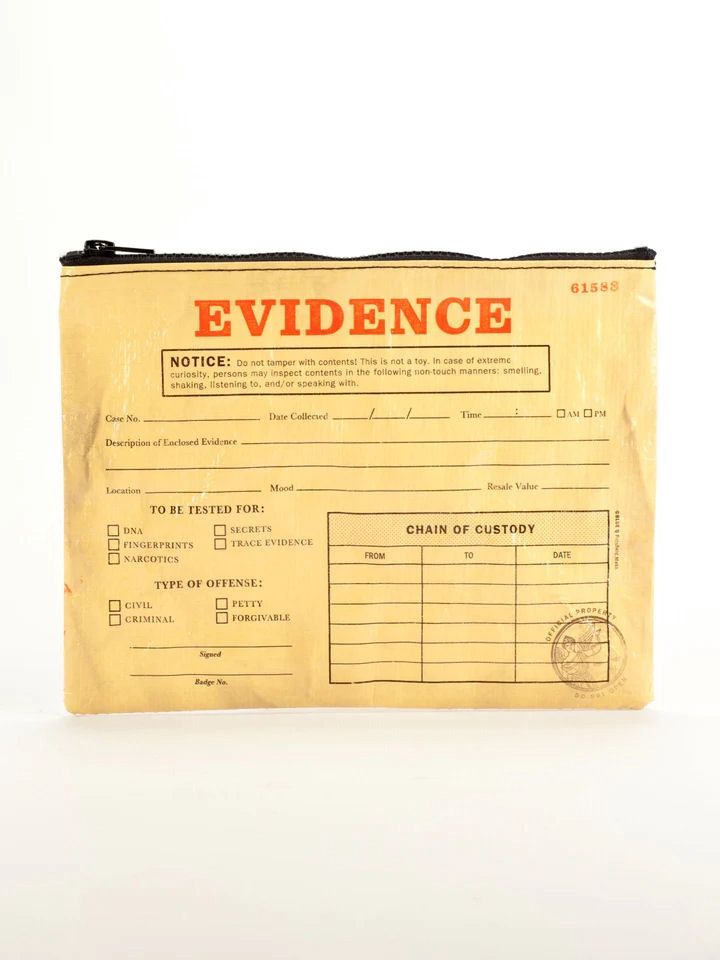 Evidence Zipper Pouch