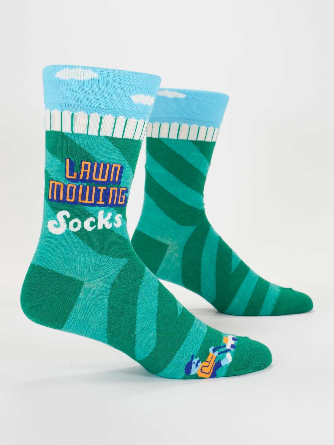 Lawn Mowing Socks Blue Q Men&#39;s Socks