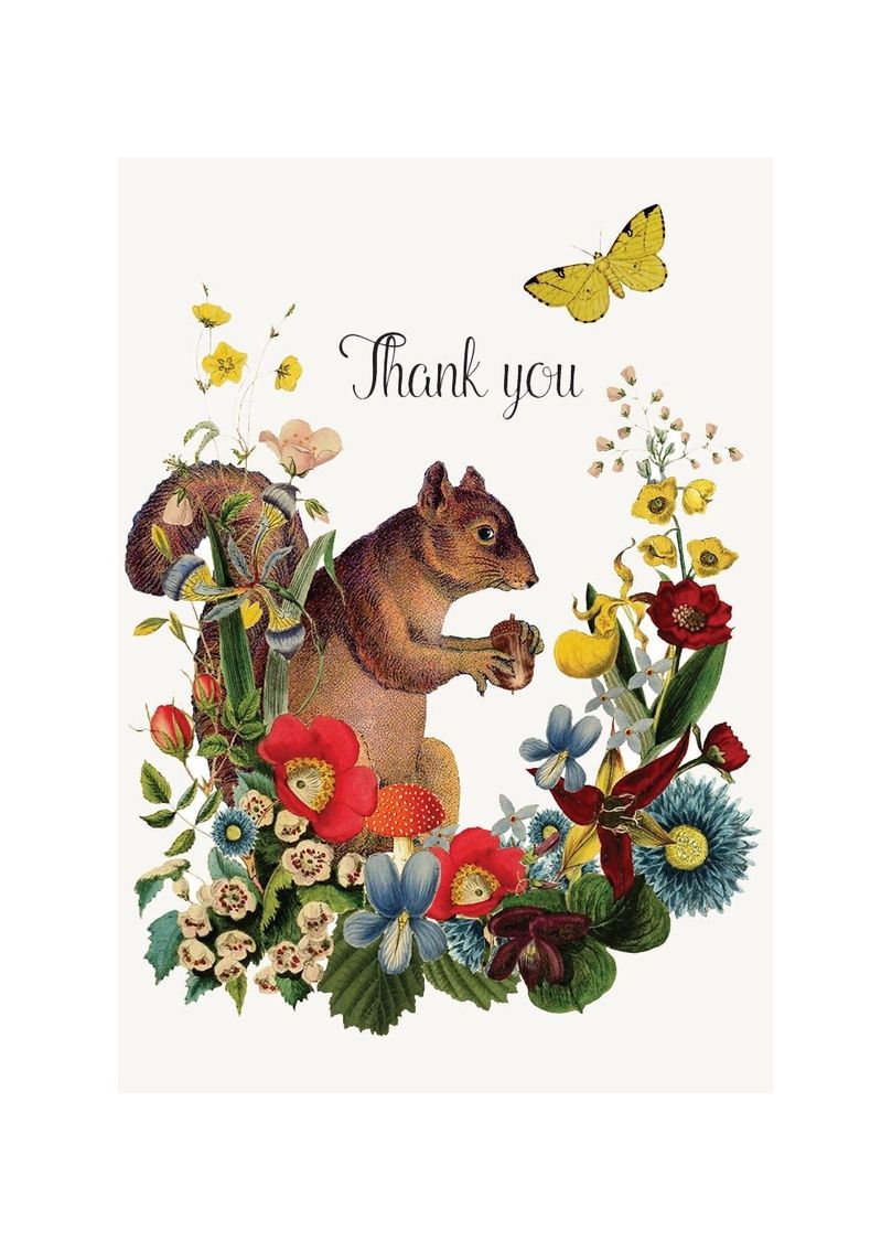 Thank You Squirrel Mini Enclosure Card