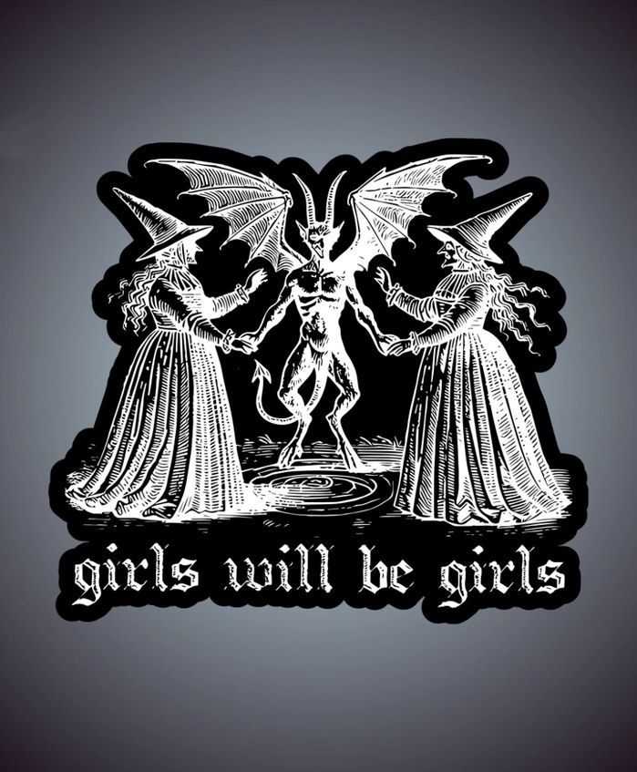 Girls Will Be Girls Witches Sticker