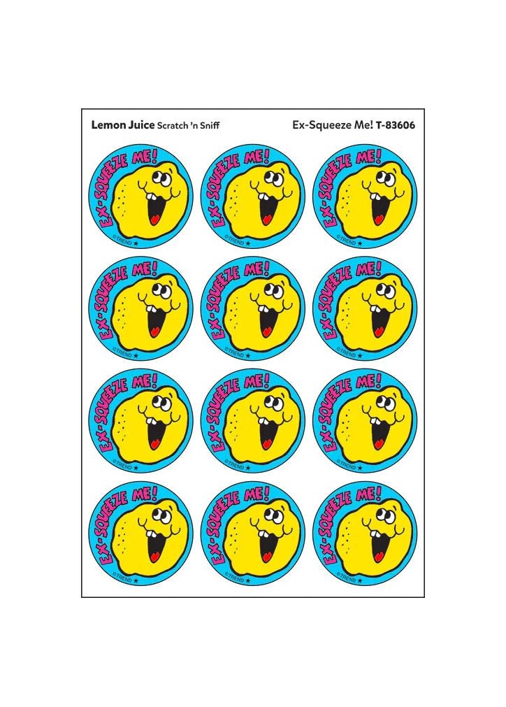 Lemon Juice Scratch N’ Sniff Stickers
