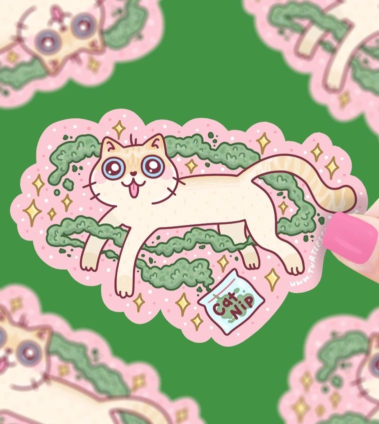 High Kitty Catnip Sticker