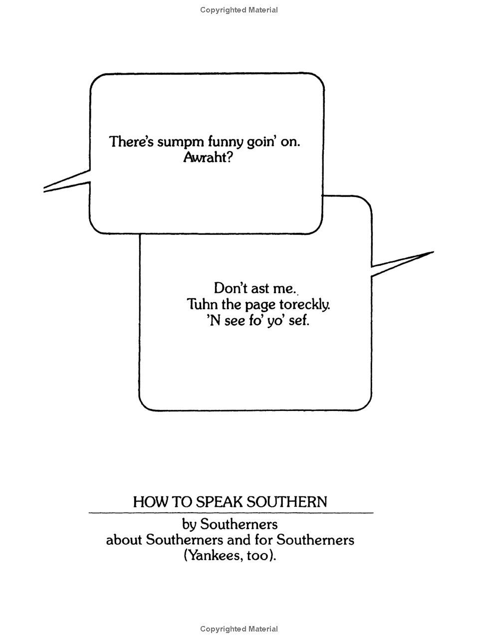How To Speak Southern Paperback Book