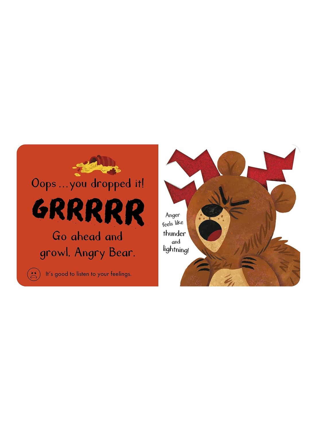 Touch And Feelings Angry Bear Board Book
