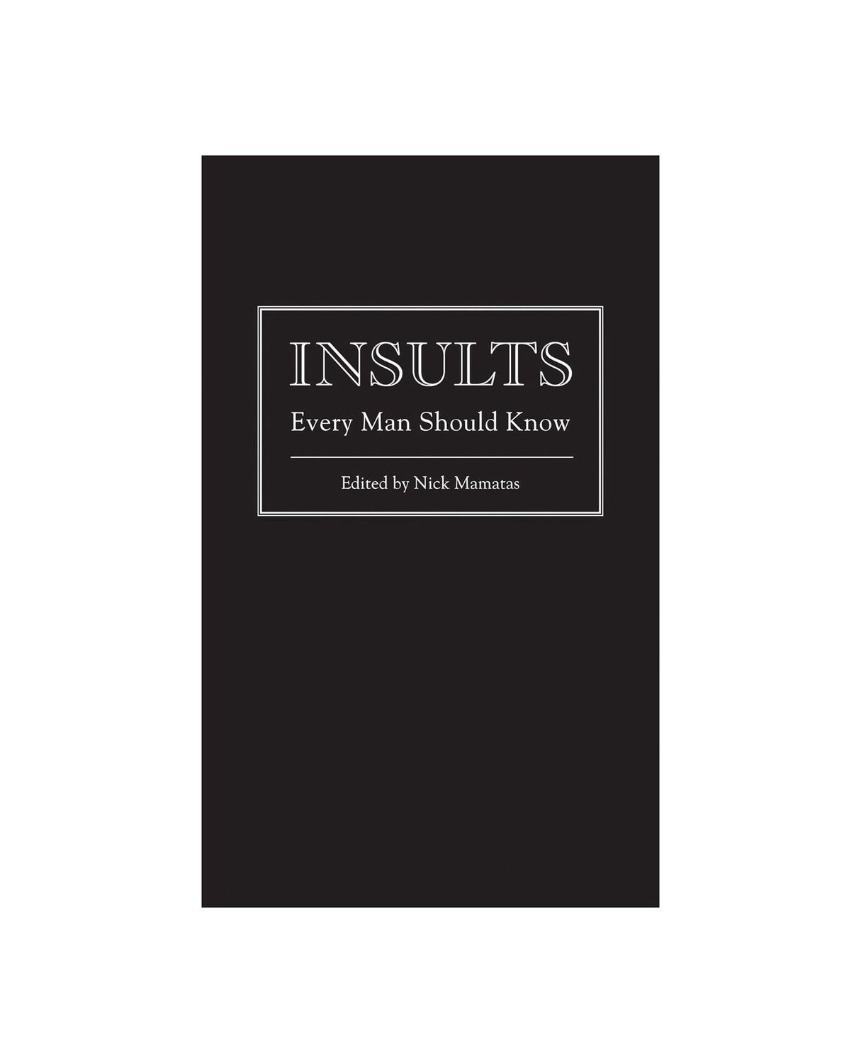 Insults Every Man Should Know Hardcover Book