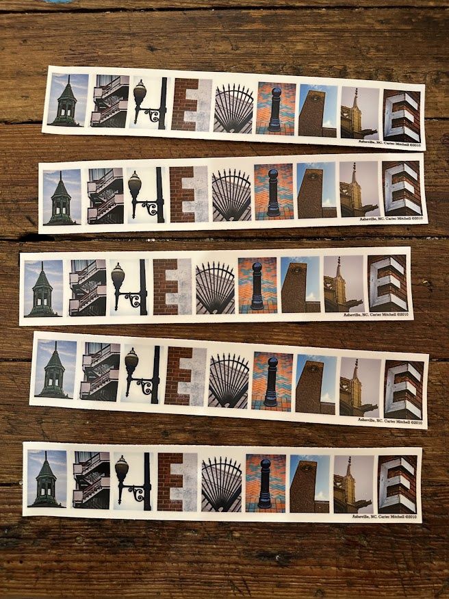 Asheville Photo Letters Sticker
