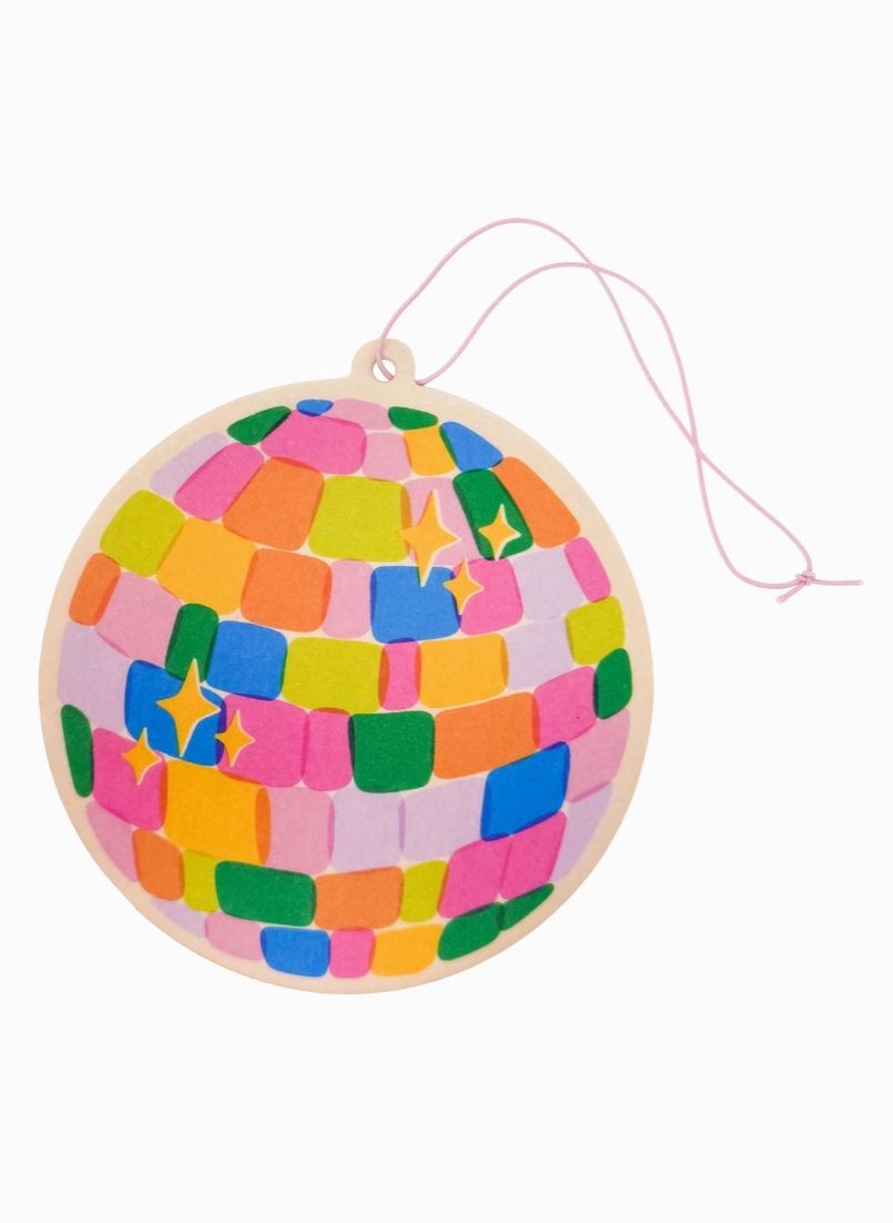 Rainbow Disco Ball Cherry Air Freshener