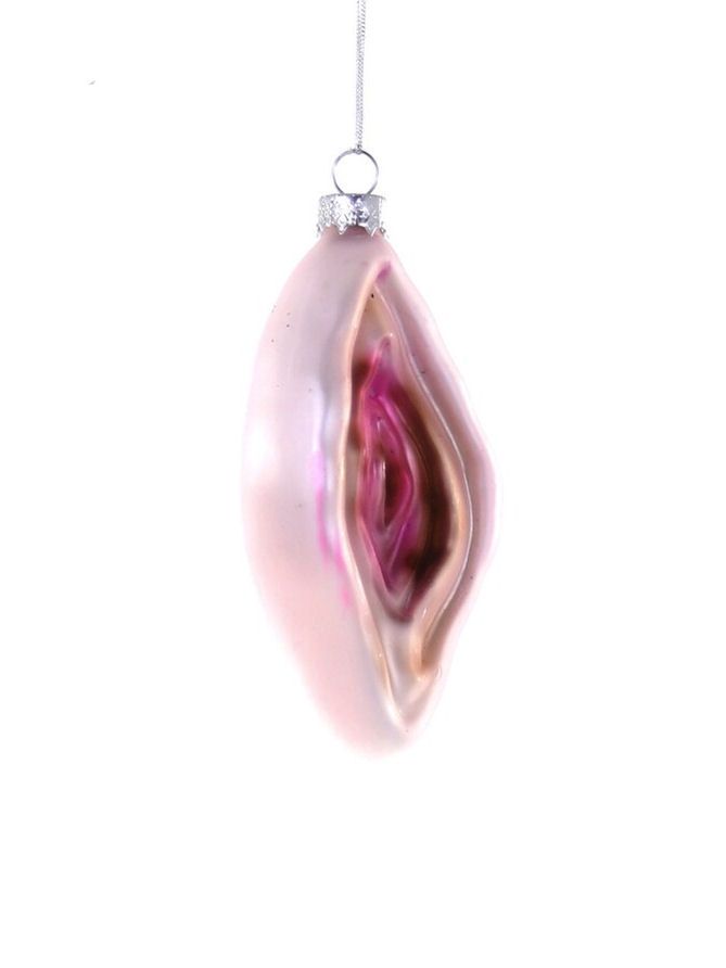Vulva Glass Ornament