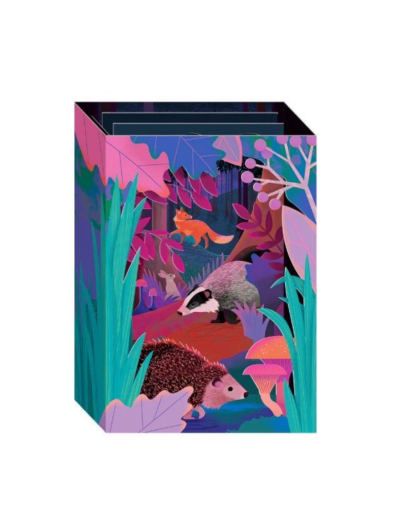 British Woodland Pop Up Card