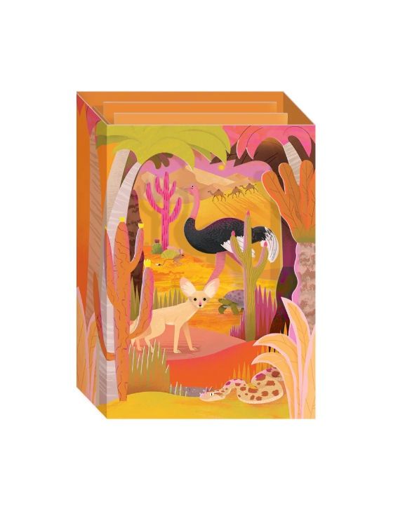 Animals Of The Sahara Pop Up Card