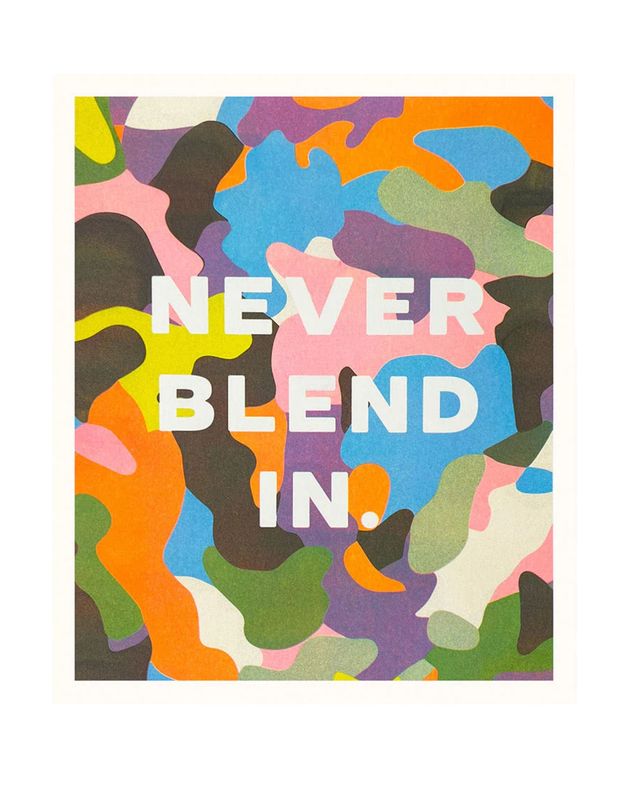 Never Blend In Riso Print