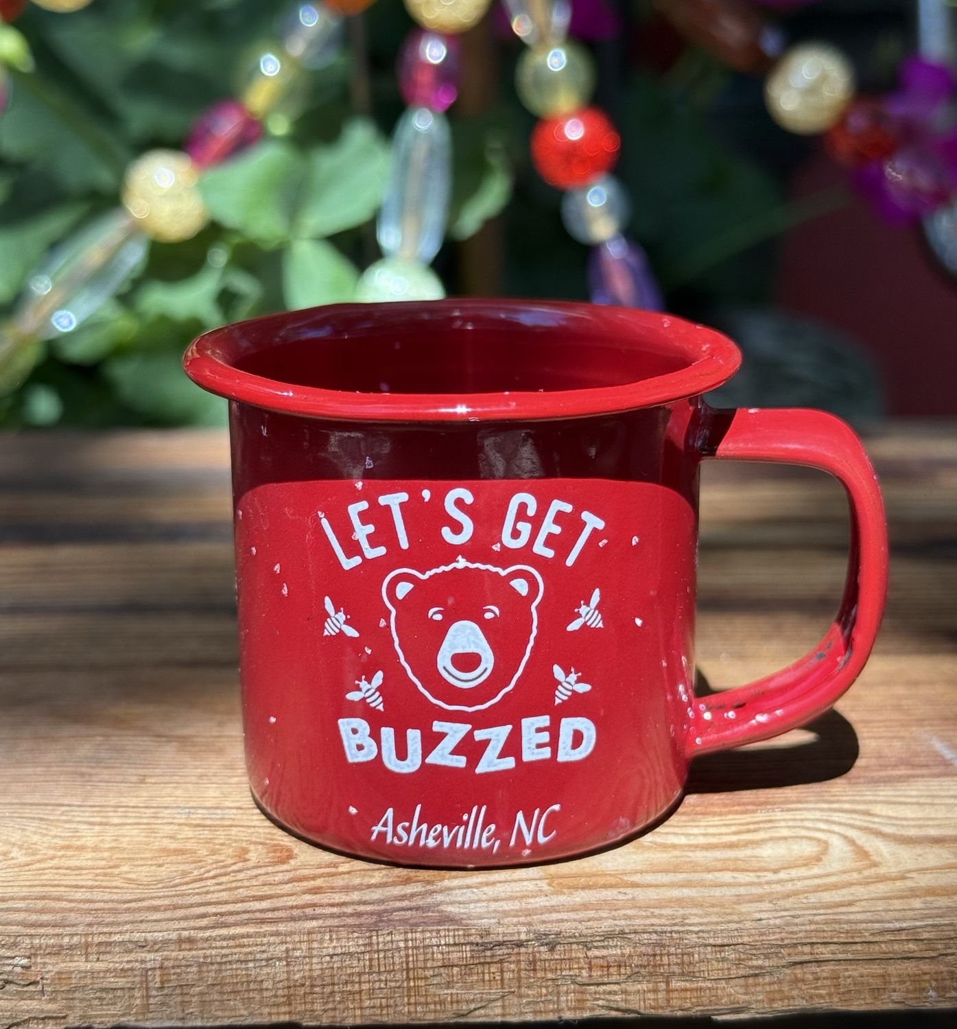 Let’s Get Buzzed Mini Camp Mug Shot Glass